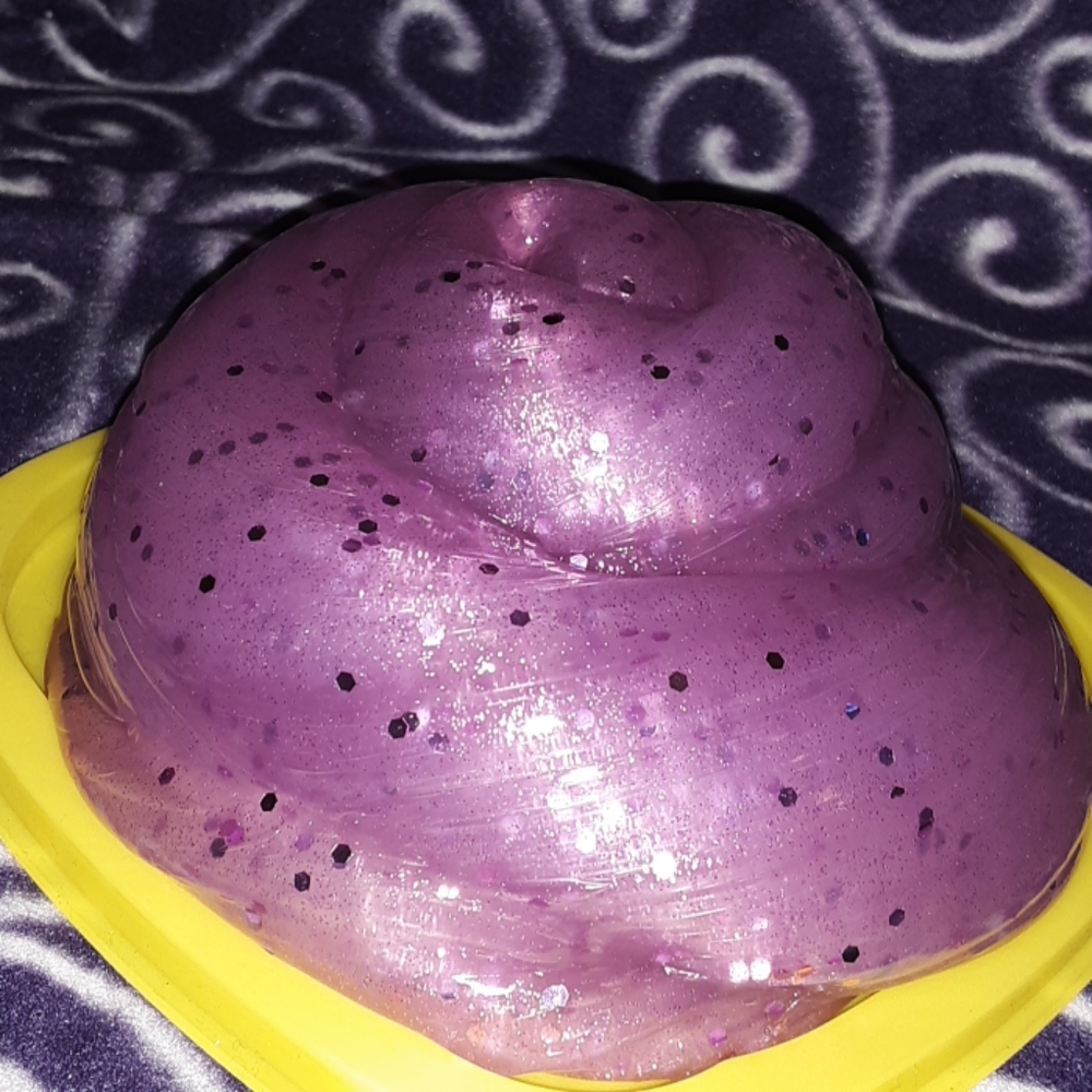 Pink sparkly slime